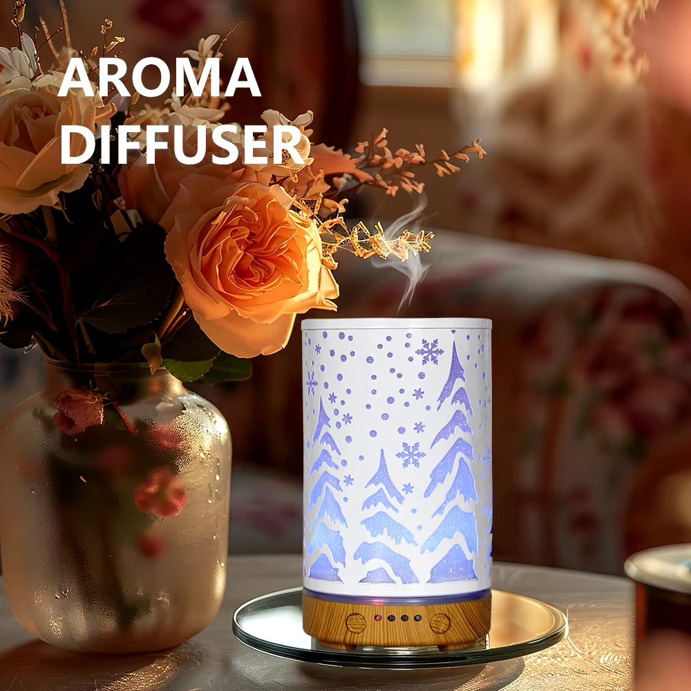 Christmas Tree Aroma Diffuser Room Ultrasonic Air Humidifier Scent Diffuser 100Ml Essential Oil Diffuser with Timing Function