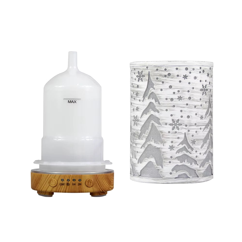 Christmas Tree Aroma Diffuser Room Ultrasonic Air Humidifier Scent Diffuser 100Ml Essential Oil Diffuser with Timing Function