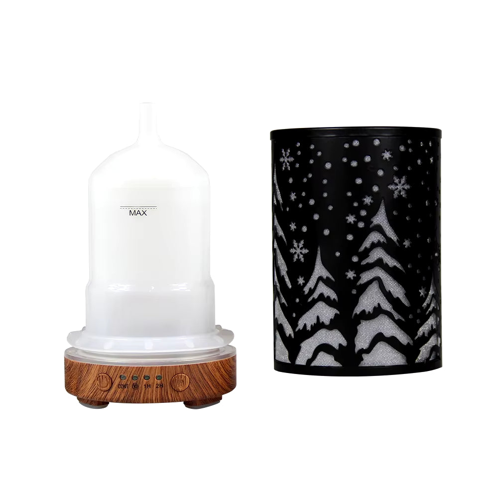 Christmas Tree Aroma Diffuser Room Ultrasonic Air Humidifier Scent Diffuser 100Ml Essential Oil Diffuser with Timing Function