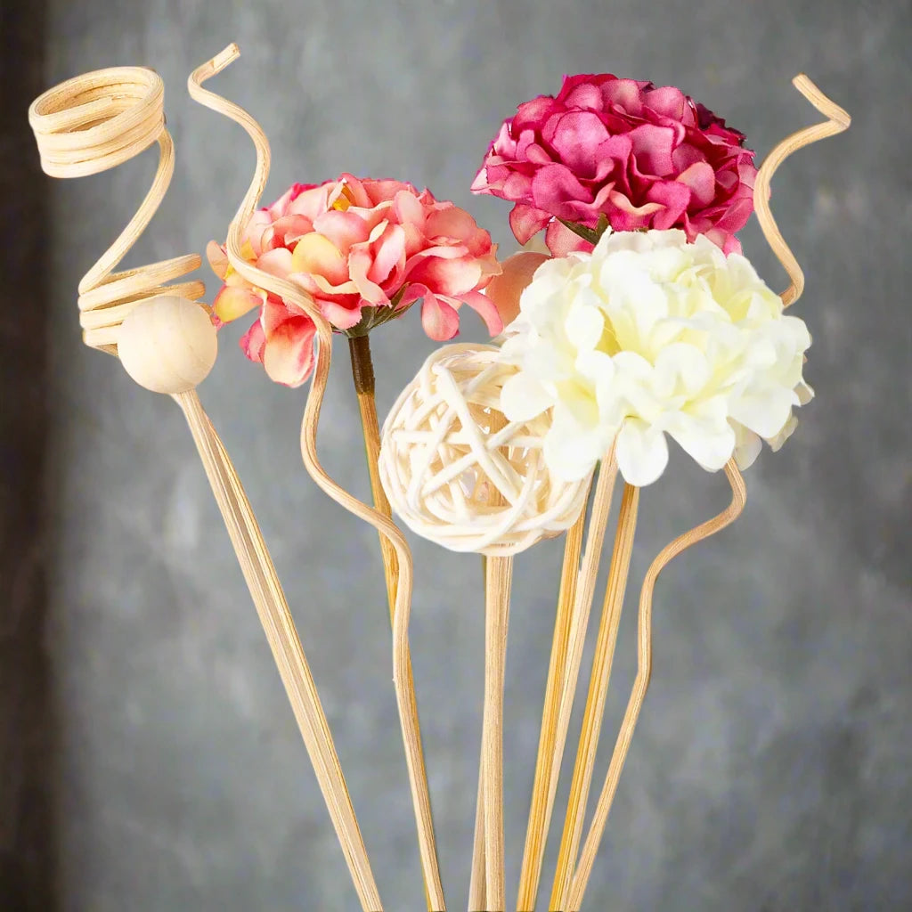 Hydrangea Flower Rattan Sticks